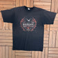 Harley Davidson Meredith, New Hampshire Graphic Tee | Size X-Large | Vintage 2000s Biker Motorcycle Black T-Shirt | Made in USA |