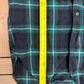 Pendleton Pure Virgin Wool Flannel Shirt | Size Medium | Vintage 1990s Blue & Green Button Down | Made in USA |