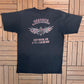 Harley Davidson Meredith, New Hampshire Graphic Tee | Size X-Large | Vintage 2000s Biker Motorcycle Black T-Shirt | Made in USA |