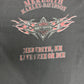 Harley Davidson Meredith, New Hampshire Graphic Tee | Size X-Large | Vintage 2000s Biker Motorcycle Black T-Shirt | Made in USA |