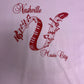 Nashville Music City Graphic Tee | Size X-Large | Vintage 1990s Made in USA Single Stitch Tourist Pink T-Shirt |