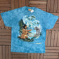 Native & Wolf Graphic Tee | Size XX-Large | Vintage 2000s Promotional Big Print Blue T-Shirt | The Mountain Tag | Free Shipping to USA |