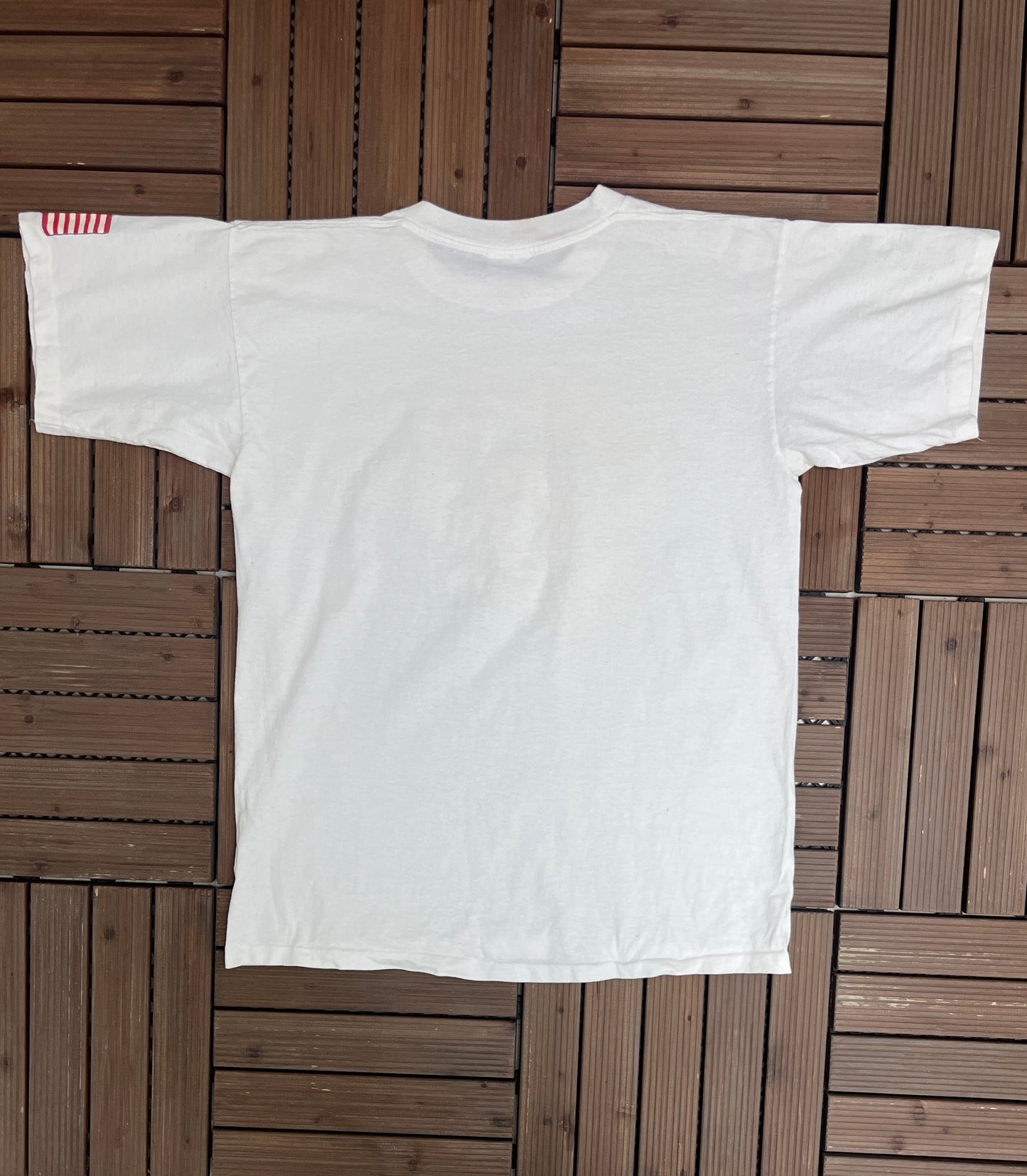 Buckeyes Airborne Division Graphic Tee | Size Large | Vintage 1990s Made in USA White T-Shirt |