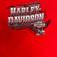Harley Davidson Lexington, Kentucky Graphic Tee | Size X-Large | Vintage 2000s Biker Red T-Shirt |