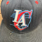 Los Angeles Clippers Graphic Hat | Size 7 1/4 | Vintage 2000s NBA Basketball Black Cap |