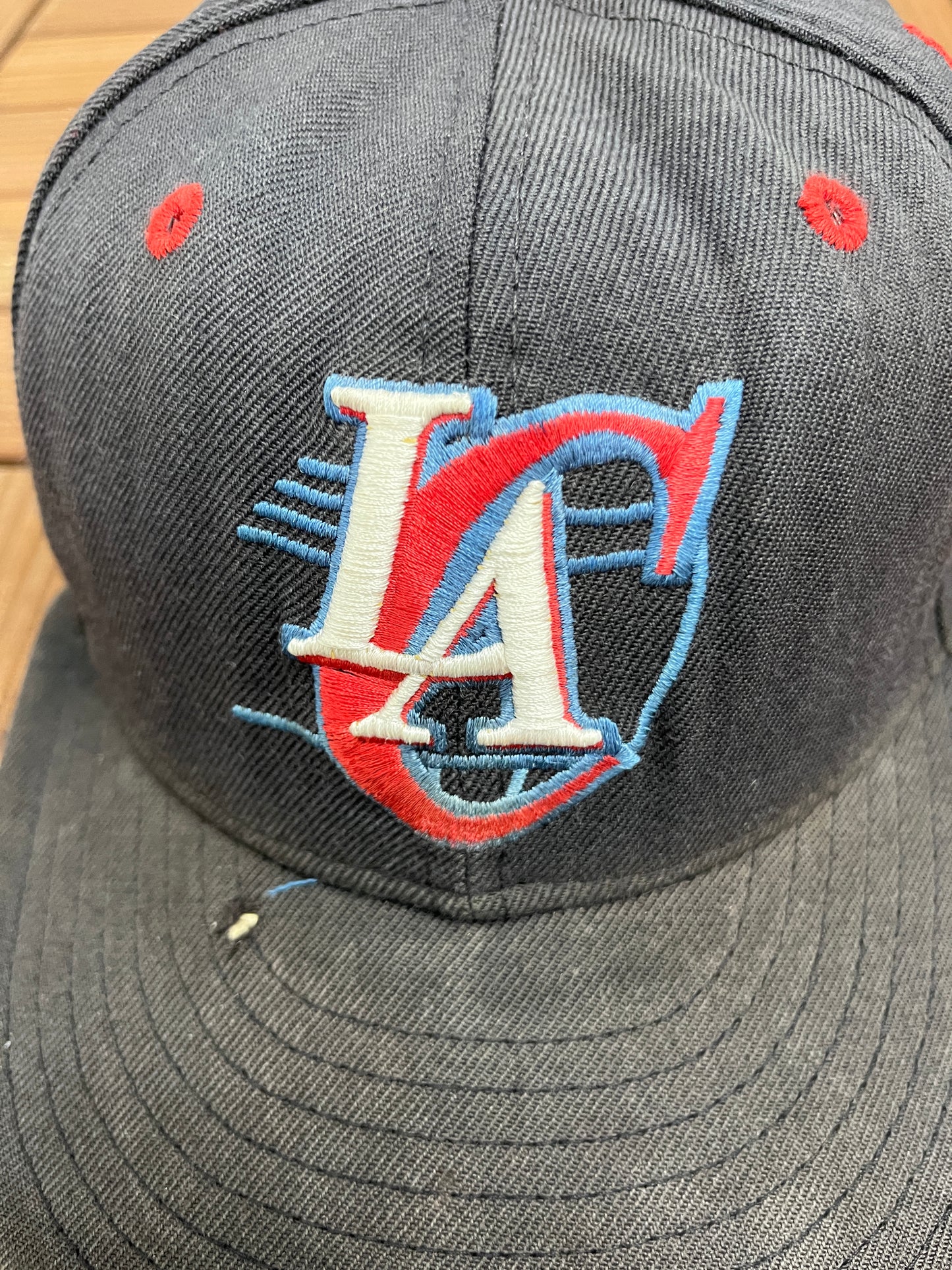 Los Angeles Clippers Graphic Hat | Size 7 1/4 | Vintage 2000s NBA Basketball Black Cap |