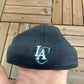 Los Angeles Clippers Graphic Hat | Size 7 1/4 | Vintage 2000s NBA Basketball Black Cap |