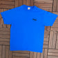 Last Flight Out Graphic Tee | Size X-Large | Vintage 1990s Made in USA Blue T-Shirt |
