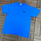 Last Flight Out Graphic Tee | Size X-Large | Vintage 1990s Made in USA Blue T-Shirt |