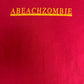 A Zombie Beach Cape May, New Jersey Graphic Tee | Size X-Large | Vintage 1990s Made in USA Tourist Red T-Shirt |