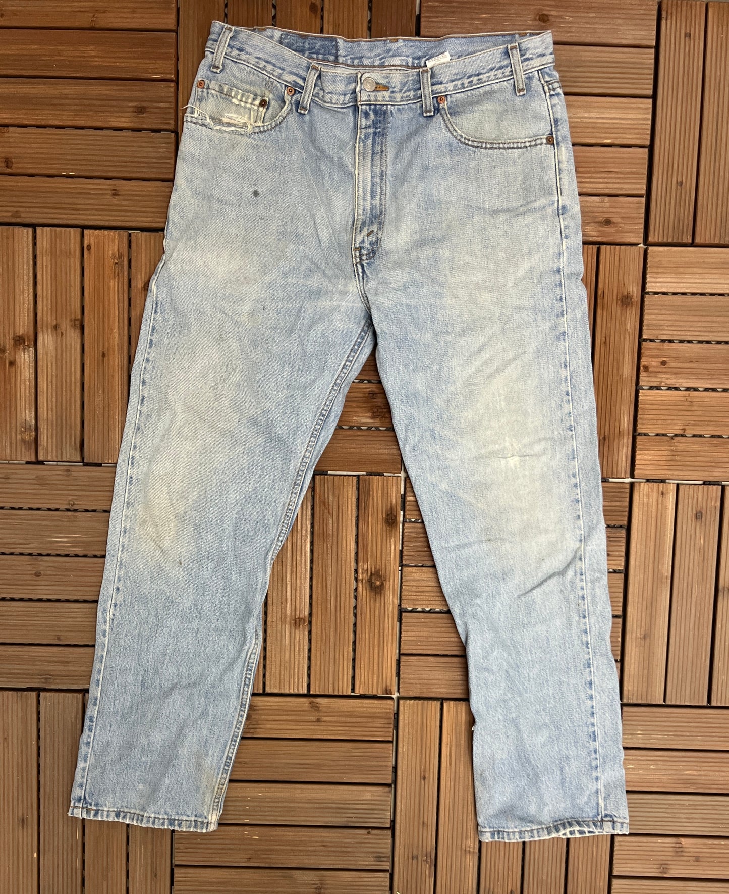 Levi Strauss & Co 505 Regular Fit Denim Jeans | Size 36 x 30 | Vintage 2000s Levi's Medium Blue Jeans | Free Shipping to USA |