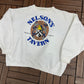 Nelson's Tavern Cumberland, England Graphic Crewneck | Size X-Large | Vintage 1990s Promotional White Sweater | Made in USA |