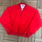 Dupont Racing Embroidered Graphic Windbreaker Jacket | Size X-Large | Vintage 1990s Racing Red Windbreaker Coat |