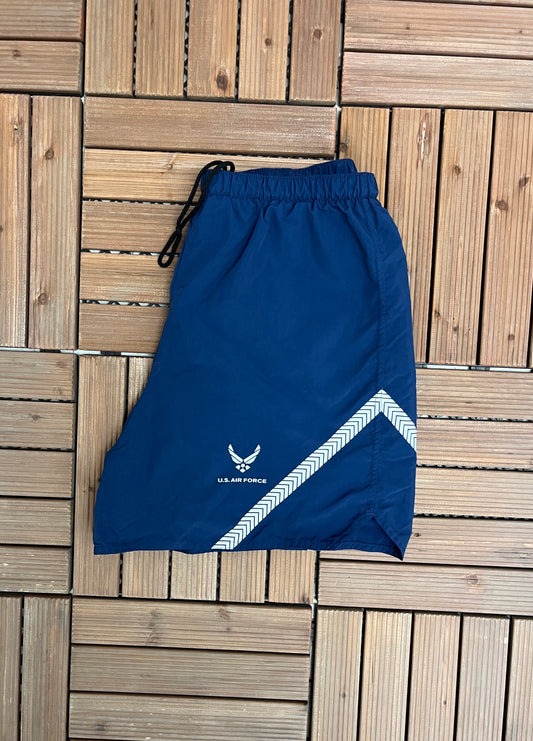 United States Air Force Graphic Shorts | Size XX-Large | Vintage 1990s Made in USA Blue Shorts |