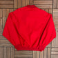 Dupont Racing Embroidered Graphic Windbreaker Jacket | Size X-Large | Vintage 1990s Racing Red Windbreaker Coat |
