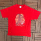 Bob Marley Half Lion Graphic Tee | Size XX-Large | Vintage 2000s Promotional Reggae Music Red T-Shirt |
