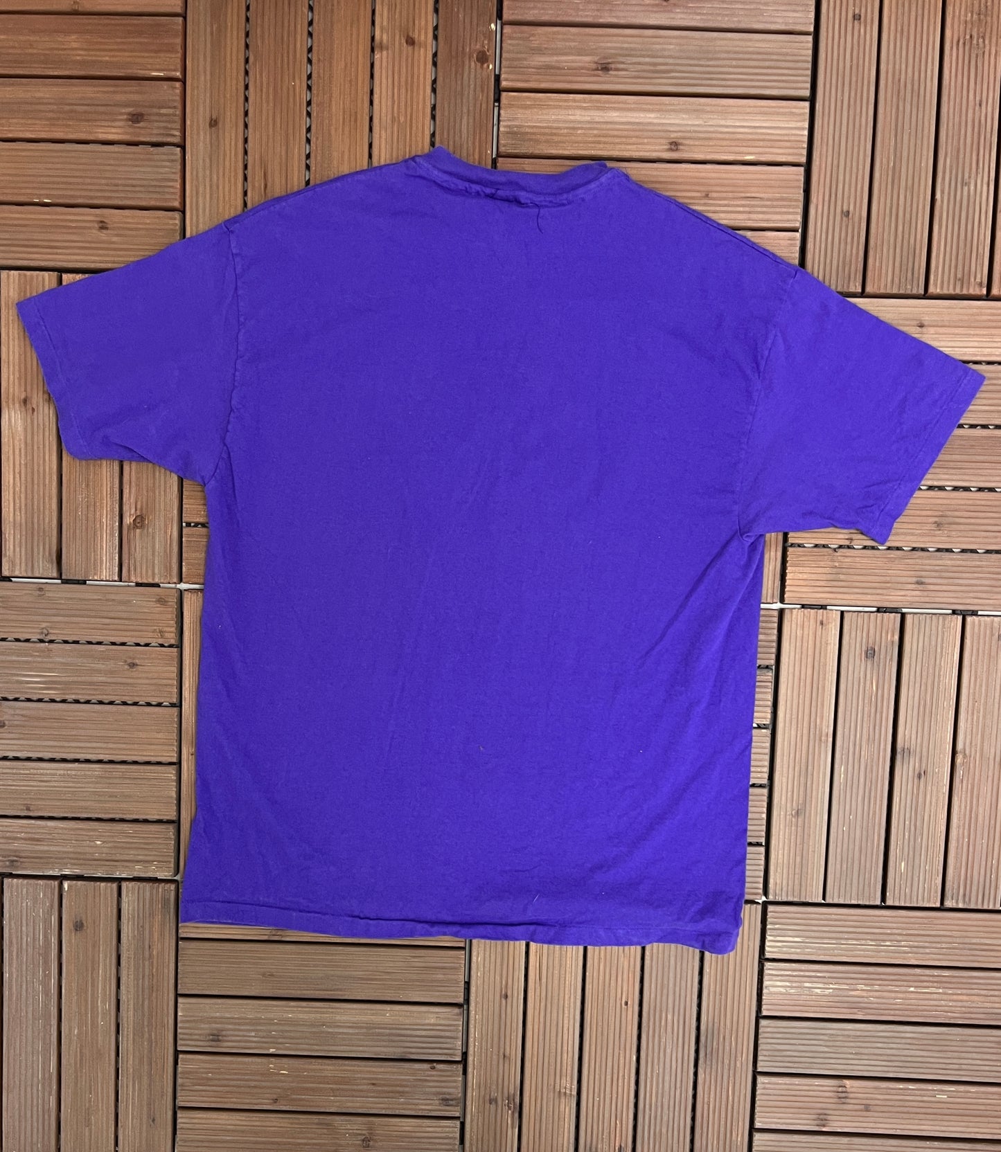 CBQ Radio 88.3 Graphic Tee | Size X-Large | Vintage 1990s Single Stitch Purple T-Shirt |