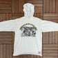 Pittsburgh Steelers NFL Embroidered Graphic Hoodie | Size XL | Vintage 1990s Nutmeg Grey Single Stitch Sweatshirt |