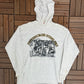 Pittsburgh Steelers NFL Embroidered Graphic Hoodie | Size XL | Vintage 1990s Nutmeg Grey Single Stitch Sweatshirt |