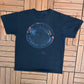 Rolling Stones Zip Code Tour 2015 Graphic Tee | Size Large | Vintage 2000s Rock Band Black T-Shirt |