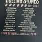 Rolling Stones Zip Code Tour 2015 Graphic Tee | Size Large | Vintage 2000s Rock Band Black T-Shirt |