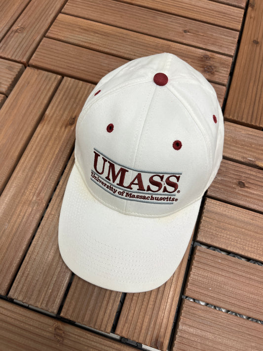 University Of Massachusetts Embroidered Graphic Hat | Snap Back Adjustable | Vintage 1990s The Game College Cap | Free Shipping to USA |