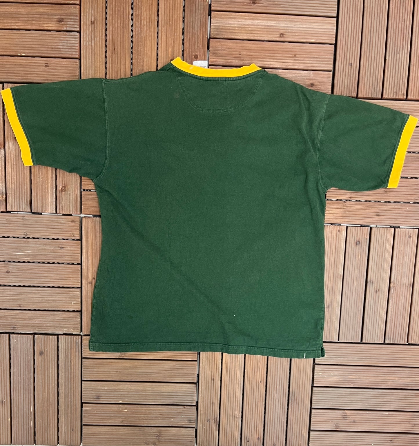 Green Bay Packers Embroidered Graphic Tee | Size Large | Vintage 1990s NFL Football Green T-Shirt | Free Shipping to USA |