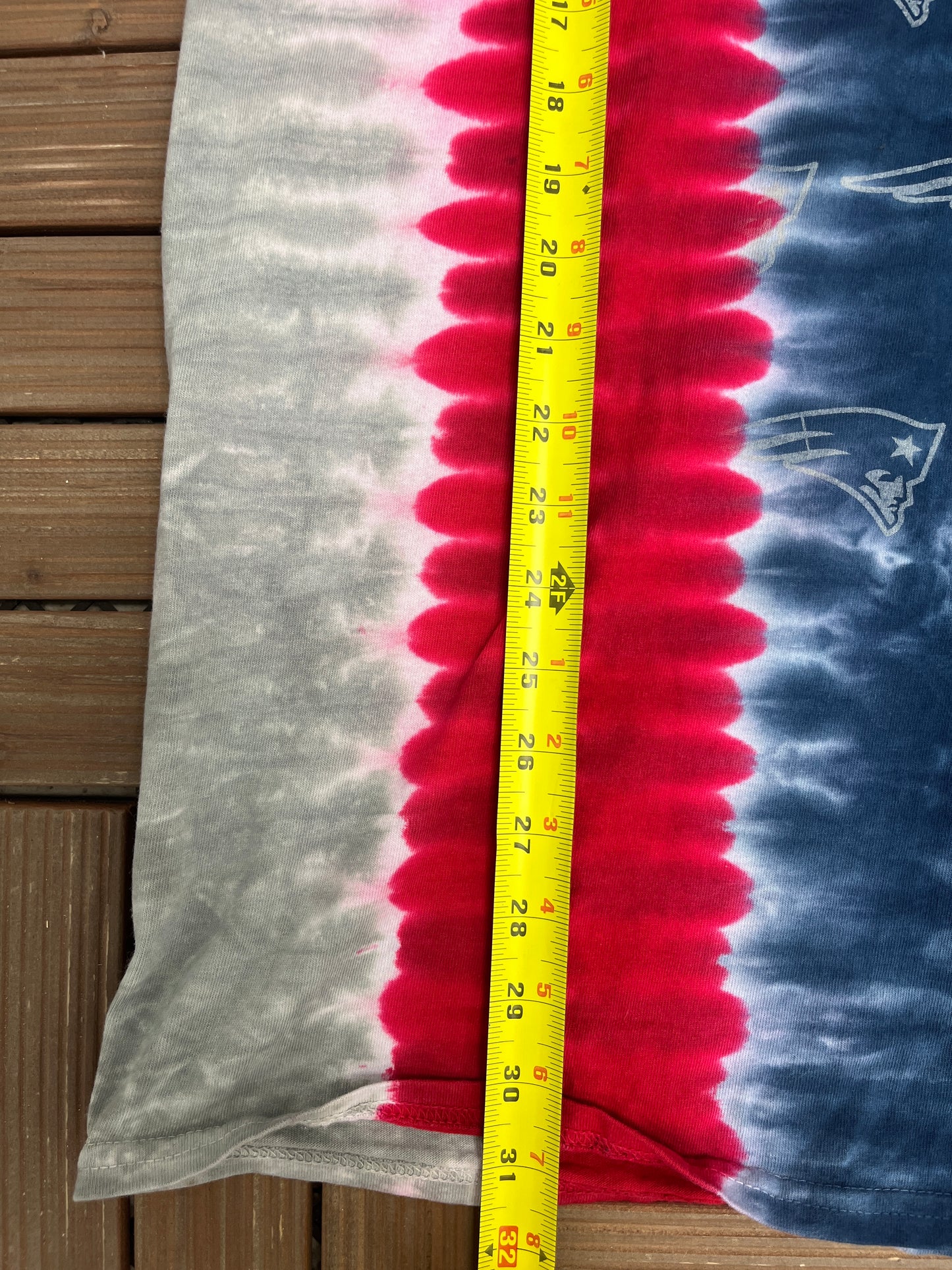 New England Patriots Graphic Tee | Size XX-Large | Vintage 2000s NFL Football Tie Dye T-Shirt |