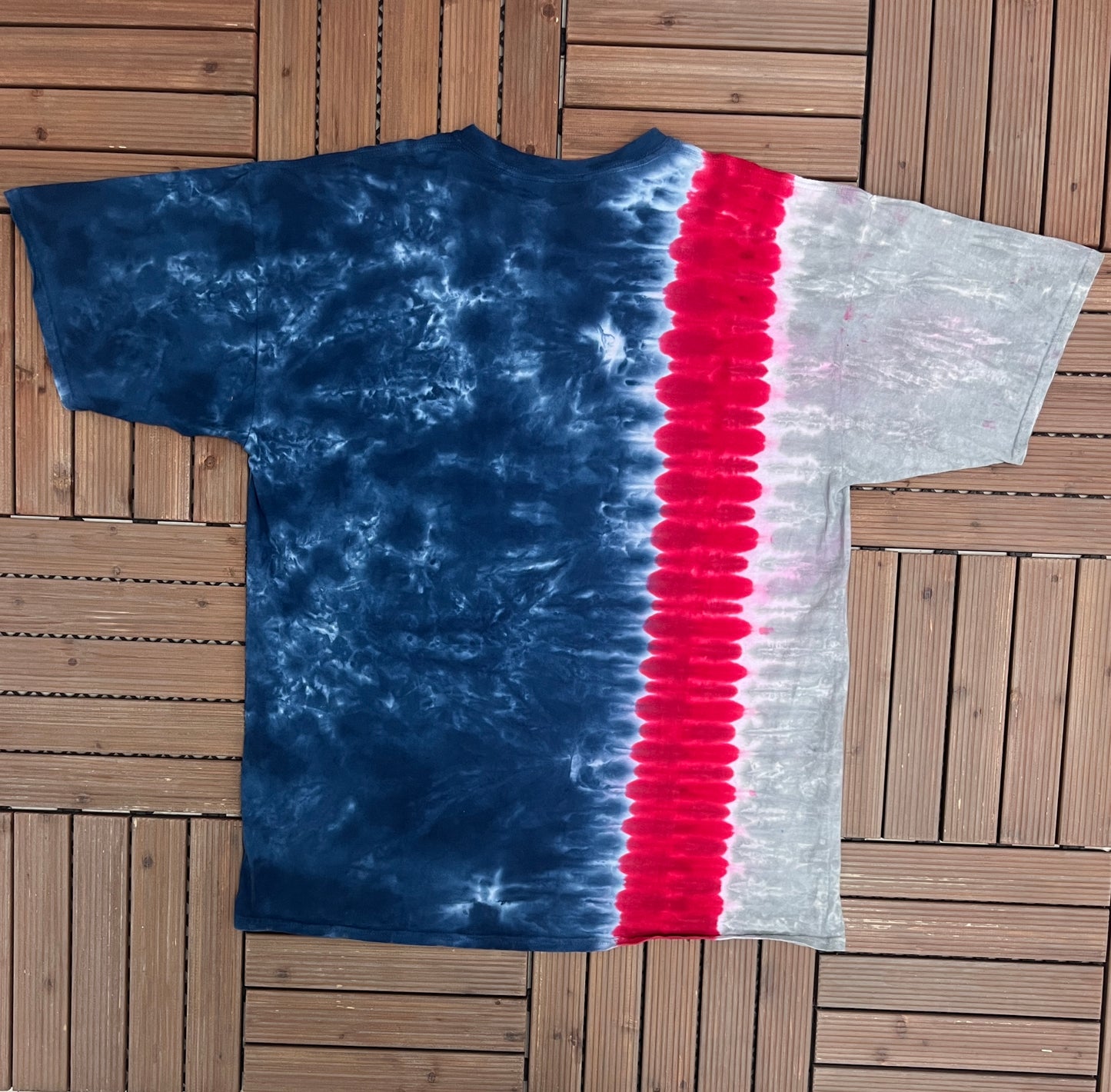 New England Patriots Graphic Tee | Size XX-Large | Vintage 2000s NFL Football Tie Dye T-Shirt |
