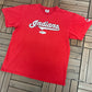 Cleveland Indians Nike Graphic Tee | Size Large | Vintage 2000s Nike MLB Baseball Red T-Shirt |