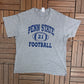 Penn State Nittany Lions Football Graphic Tee | Size X-Large | Vintage 2000s College Football Grey T-Shirt |