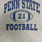 Penn State Nittany Lions Football Graphic Tee | Size X-Large | Vintage 2000s College Football Grey T-Shirt |