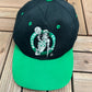Boston Celtics Embroidered Graphic Hat | Snap Back | Vintage 2000s NBA Basketball Black Cap |