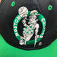 Boston Celtics Embroidered Graphic Hat | Snap Back | Vintage 2000s NBA Basketball Black Cap |