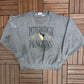 Pittsburgh Penguins Embroidered Graphic Crewneck | Size X-Large | Vintage 1990s NHL Hockey Grey Sweater |