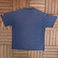 New England Patriots Graphic Tee | Size XX-Large | Vintage 2000s NFL Football Blue T-Shirt |