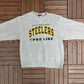 Pittsburgh Steelers Graphic Crewneck | Size X-Large | Vintage 1990s NFL Football Grey Sweater |