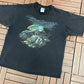 Gardner Tackle Fishing Graphic Tee | Size X-Large | Vintage 1990s Fishing Faded Black T-Shirt |