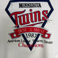 Minnesota Twins AL West Champions 1987 Graphic Crewneck | Size X-Large | Vintage 1980s MLB Baseball White Sweater |