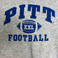 Pitt Panthers Football Graphic Crewneck | Size Large | Vintage 1990s College Football Grey Sweater |