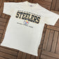 Pittsburgh Steelers National Football League Graphic Tee | Size Large | Vintage 2000s NFL Football White T-Shirt | Free Shipping to USA |