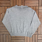 New England Patriots Graphic Crewneck | Size X-Large | Vintage 1990s NFL Football Grey Sweater |