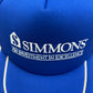 Simmons An Investment in Excellence Graphic Hat | Snap Back | Vintage 1990s Promotional Trucker Blue Cap |