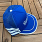 Simmons An Investment in Excellence Graphic Hat | Snap Back | Vintage 1990s Promotional Trucker Blue Cap |