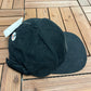 Glow Visions Patch Graphic Hat | Strap Back | Vintage 1990s Otto Glow Promotional Black Cap |
