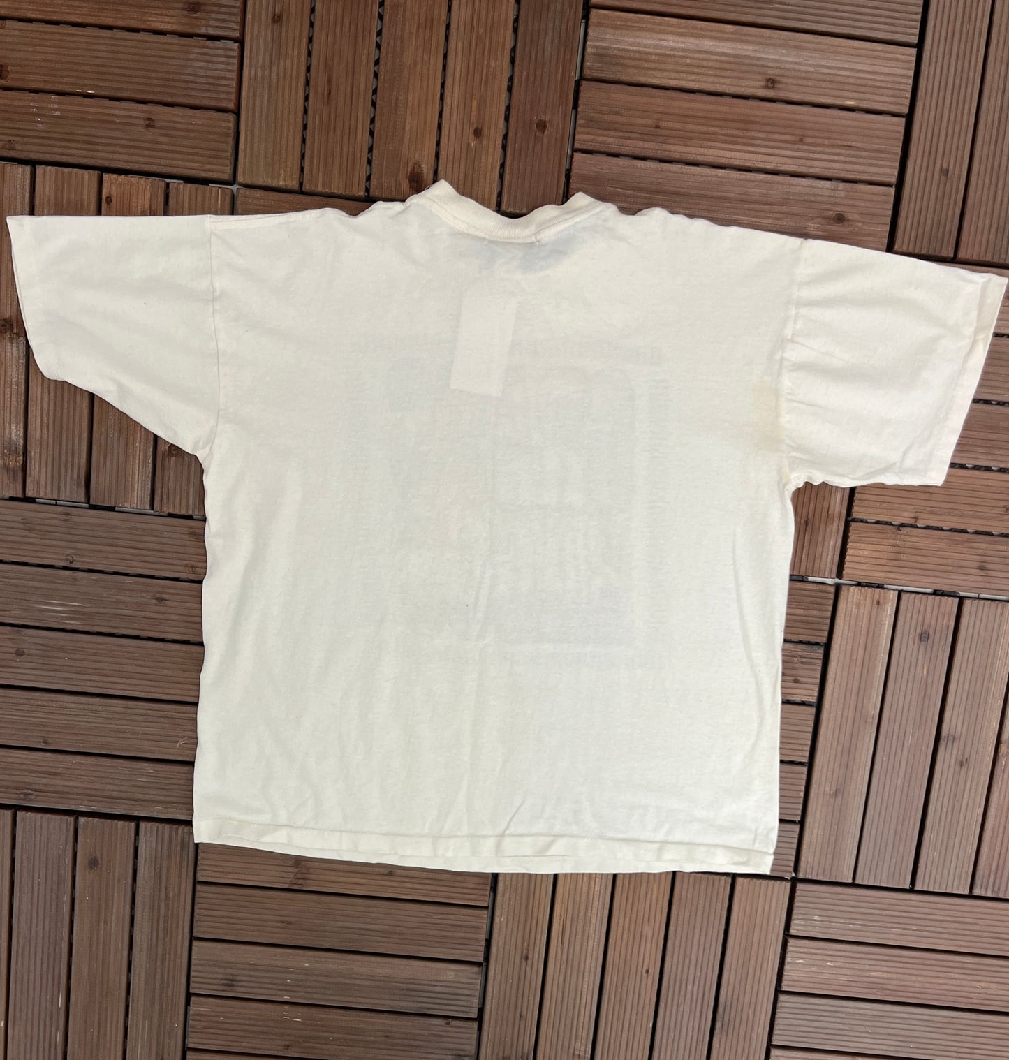 Grass Raggs Graphic Tee | One Size Fits All | Vintage 1990s Promotional White T-Shirt | Made in USA | Free Shipping to USA|