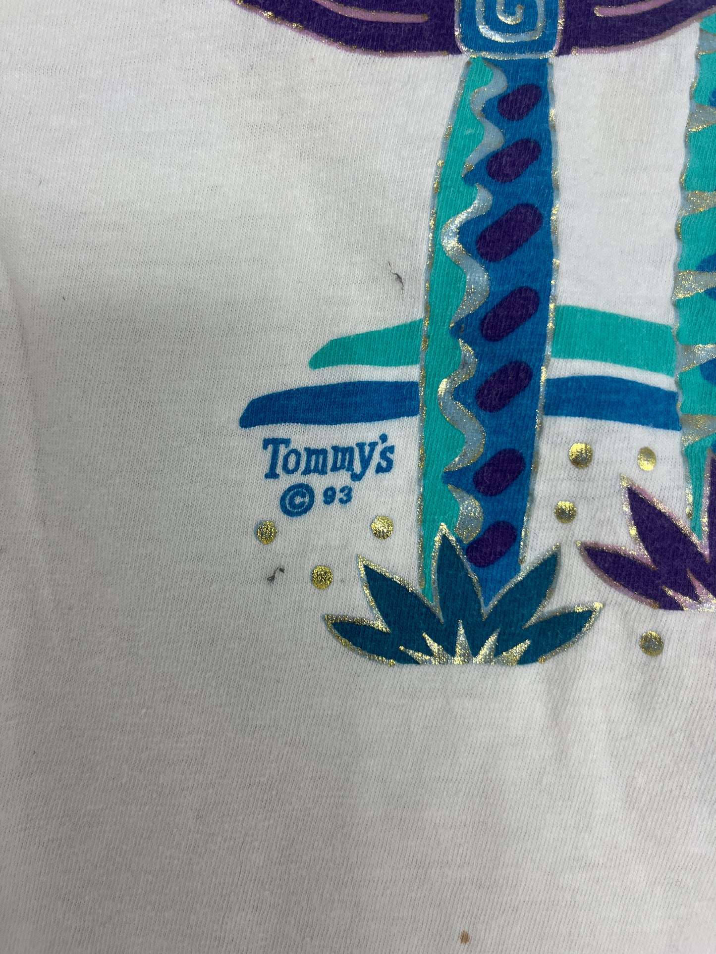 Kona, Hawaii Graphic Tee | Size Medium | Vintage 1990s Single Stitch Promotional Tourist White T-Shirt | Free Shipping to USA |