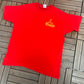 Royal Canadian Dragoons Graphic Tee | Size X-Large | Vintage 1990s Single Stitch Canadian Army Red T-Shirt |