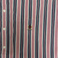 Tommy Hilfiger Striped Button Down Tee | Size X-Large | Vintage 2000s Casual Button Down Red & Blue Work Shirt | Free Shipping to USA |