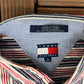 Tommy Hilfiger Striped Button Down Tee | Size X-Large | Vintage 2000s Casual Button Down Red & Blue Work Shirt | Free Shipping to USA |